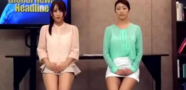  Frantic Wet Horny Japanese Lesbian Slutty Newsreaders